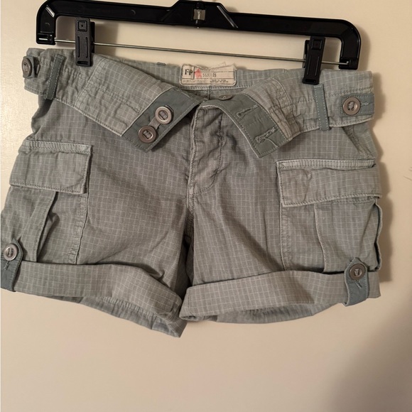 Free People Cargo Shorts with Foldover Waist - Picture 2 of 4